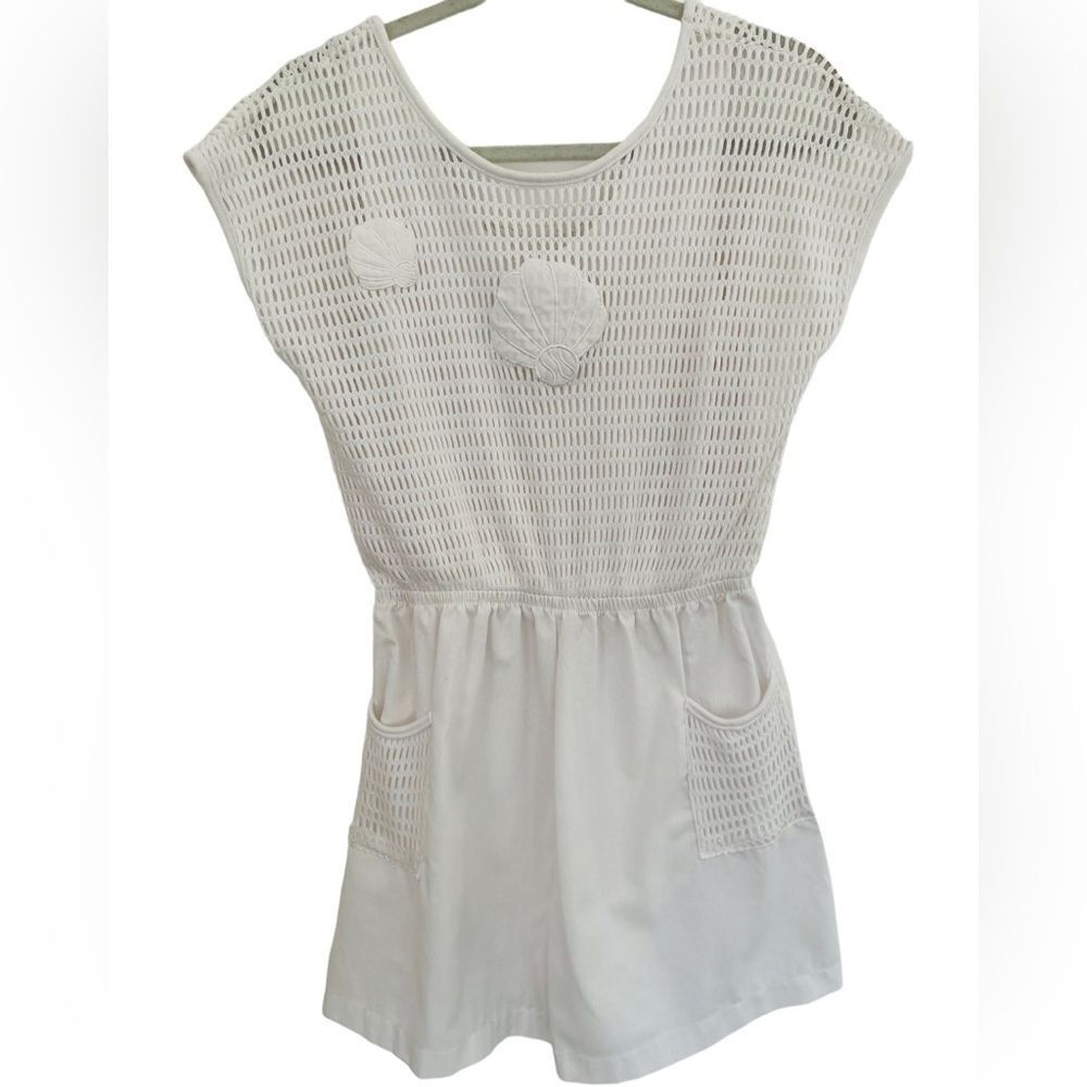 Women’s Cream Crochet-Detail Romper